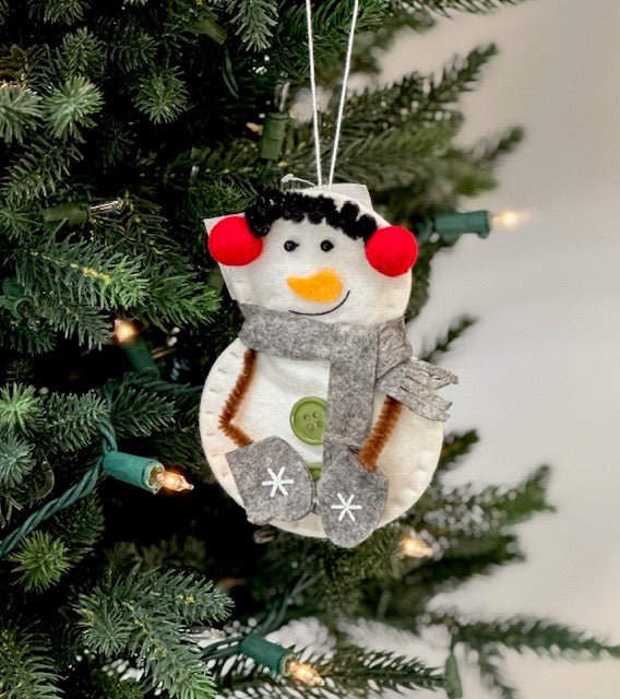 Felt Snowman Ornament - The Flag Lady