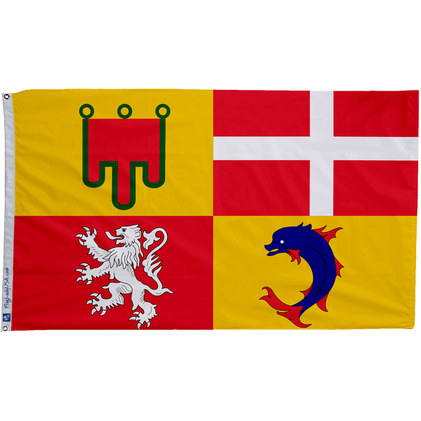 Flag of Auvergne - Rhône - Alpes - The Flag Lady