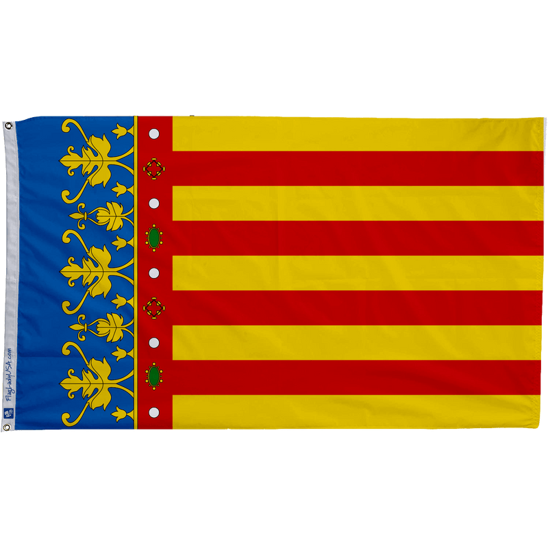 Flag of the Valencian Community - The Flag Lady