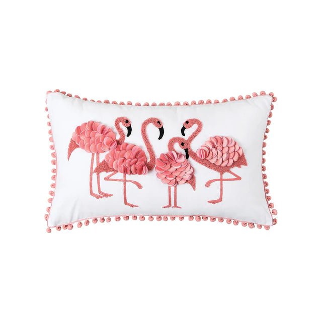 Flamingo Friends Pillow - The Flag Lady