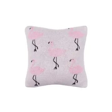 Flamingo Pillow (10 in. W X 10 in. L X 3 in. H) - The Flag Lady