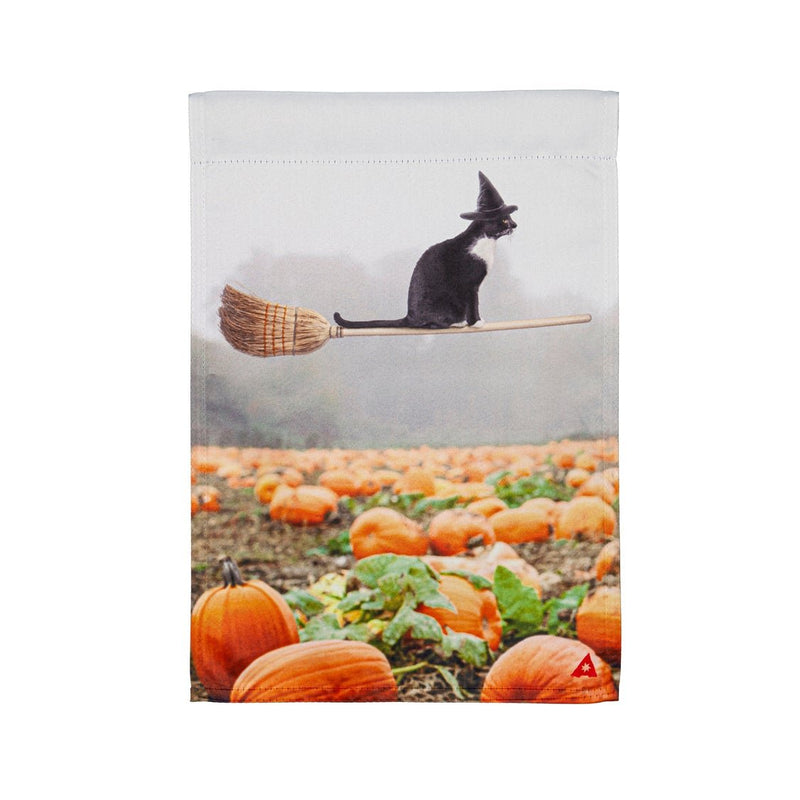 Flying Cat Garden Suede Garden Flag - The Flag Lady