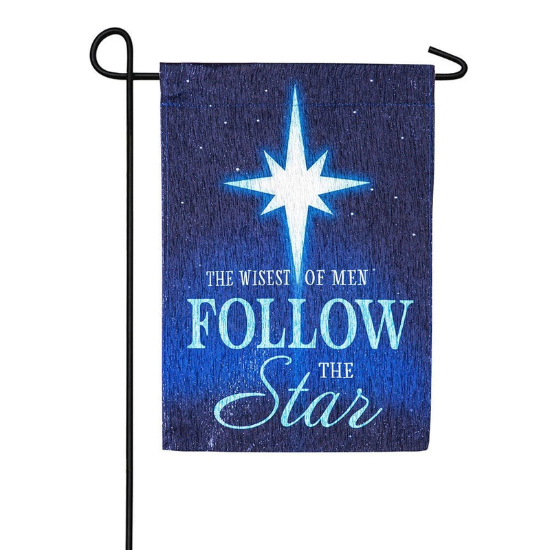 Follow the Star Glistening Garden Flags - The Flag Lady