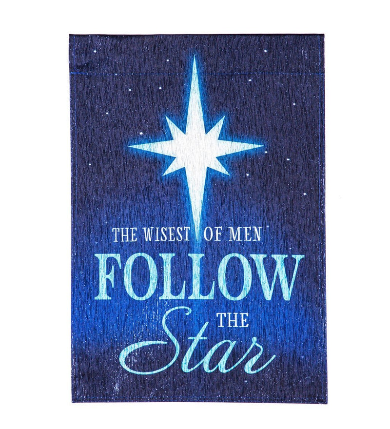 Follow the Star Glistening Garden Flags - The Flag Lady