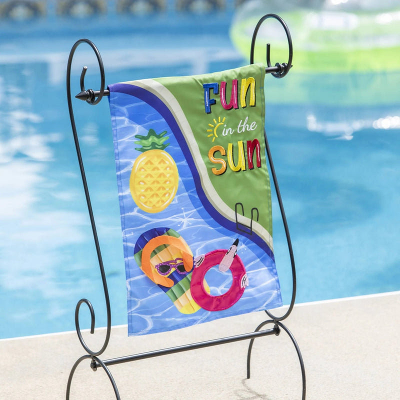 Fun in the Sun Garden Applique Garden Flag - The Flag Lady