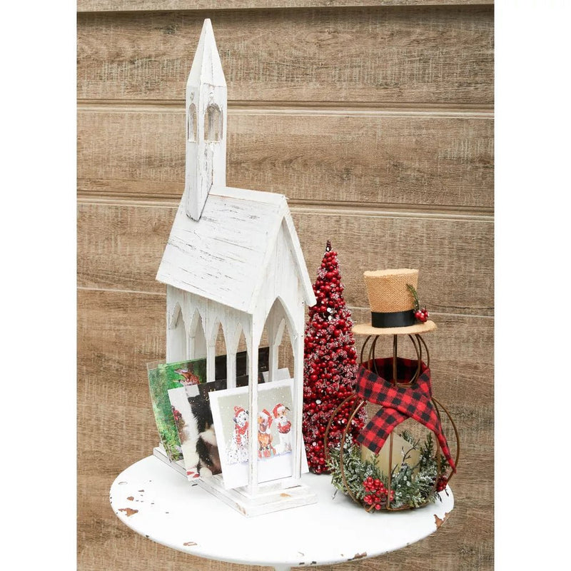 Gallerie II 24" Church Christmas Card Holder - The Flag Lady