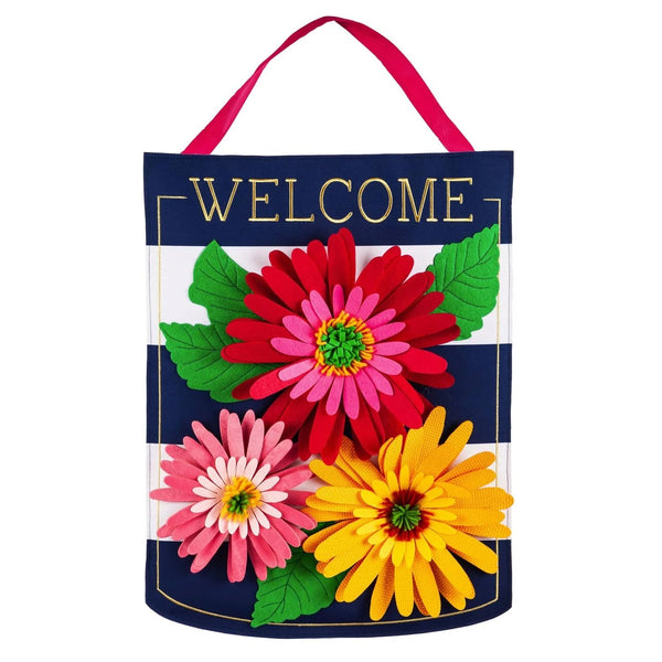 Gerbera Welcome Door Decor - The Flag Lady