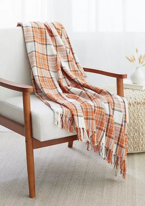 Gibson Plaid Throw Blanket - The Flag Lady