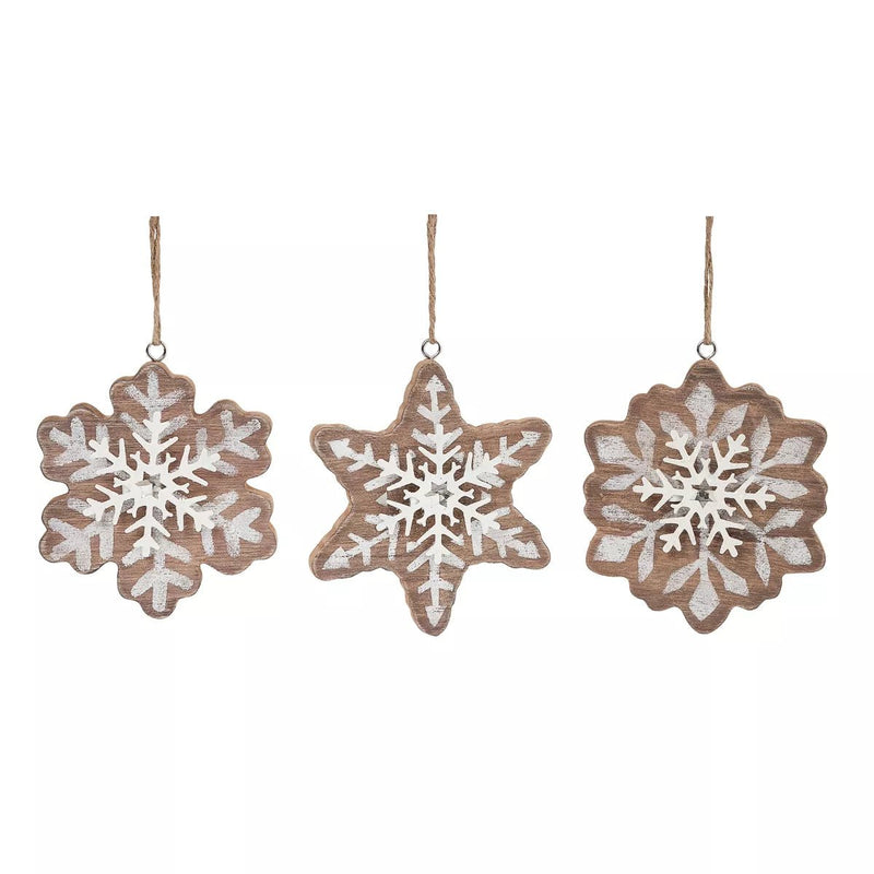 Gingerbread Snowflakes (Set of 3) - The Flag Lady