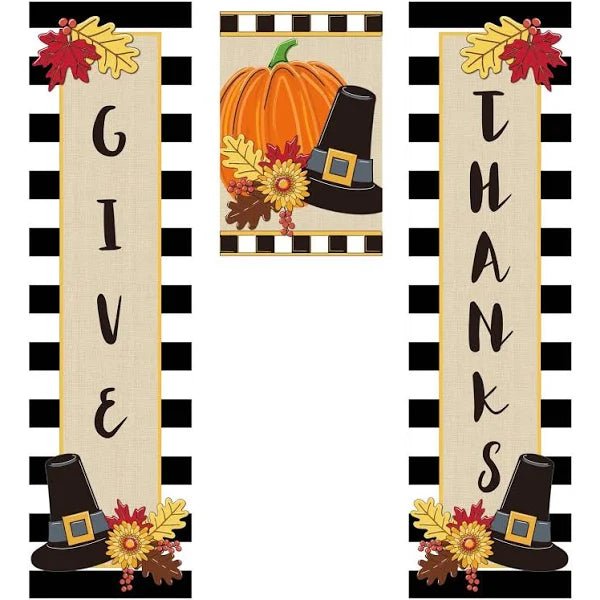 Give Thanks Door Banner Kit - The Flag Lady