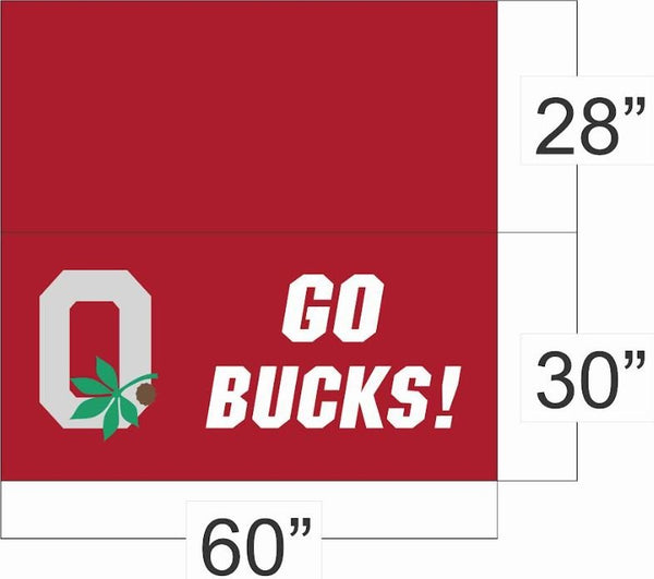 Go Bucks Nylon Table Cover - The Flag Lady