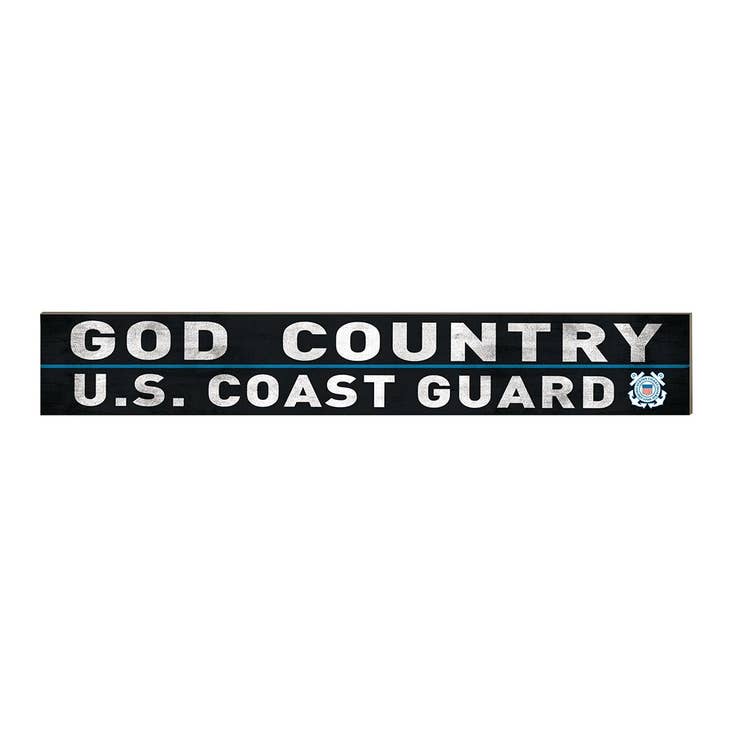 God & Country U.S. Coast Guard Weathered Wood Sign - The Flag Lady