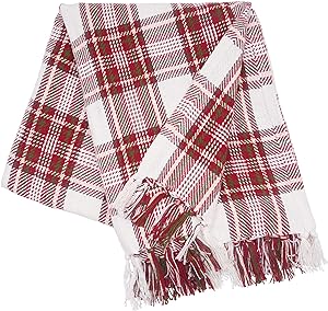 Gracelyn Red and Green Plaid Christmas Throw - The Flag Lady