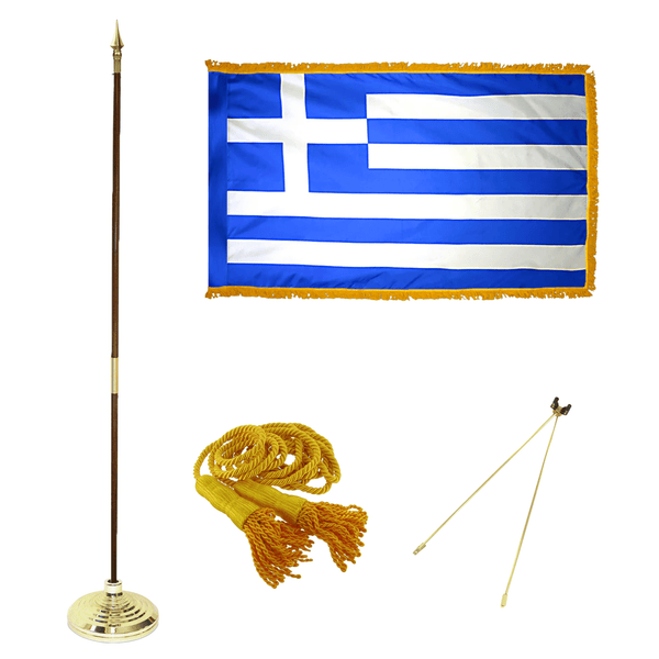 Greece Indoor Mounted Sets - The Flag Lady