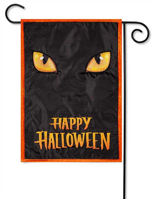 Halloween Eyes Garden Applique Flag - The Flag Lady