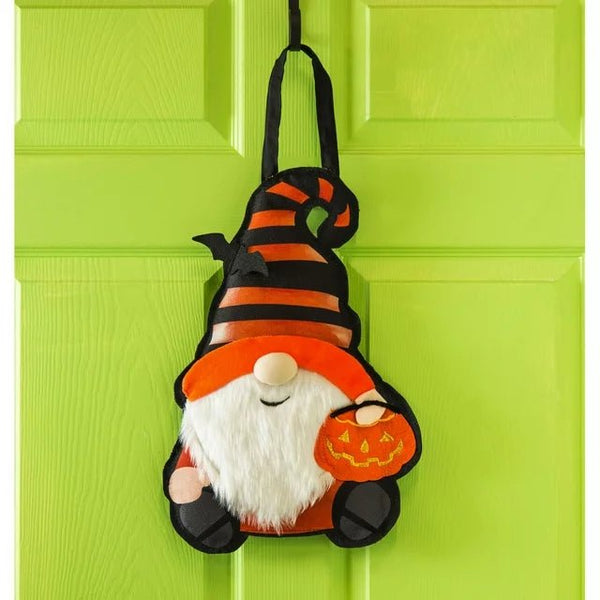 Halloween Gnome Door Decor - The Flag Lady