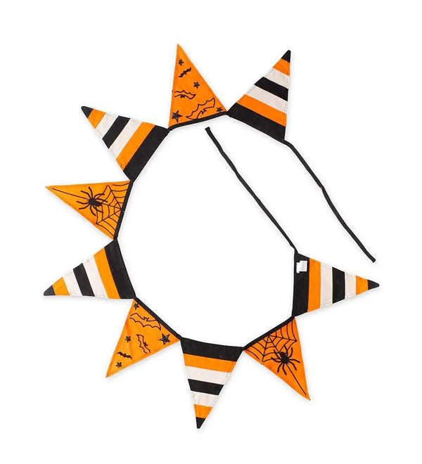 Halloween Spider Web Cotton Pennant Bunting - The Flag Lady