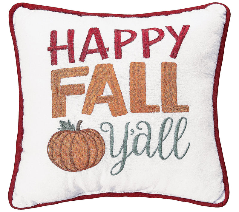 Happy Fall Y'all Pillow - The Flag Lady