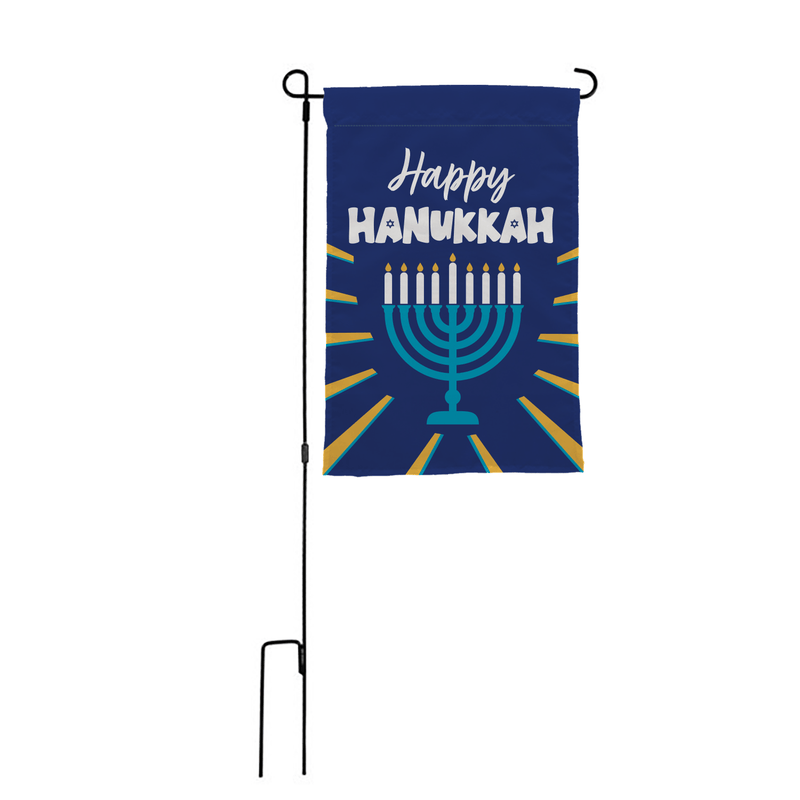 Happy Hanukkah Garden Flag - The Flag Lady