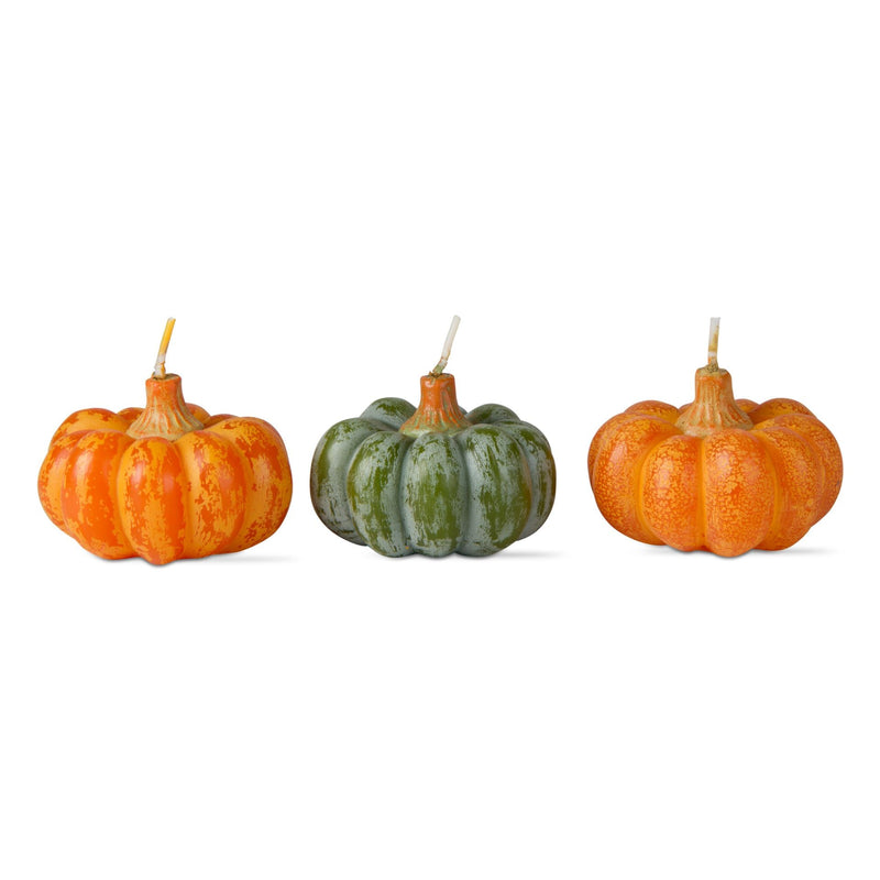 Heirloom Pumpkin Set of 3 - (orange/green) - The Flag Lady