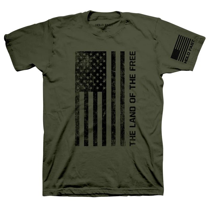 HOLD FAST Mens T - Shirt Freedom Flag - The Flag Lady