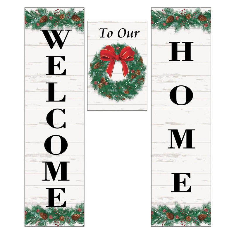 Holiday Wreath Door Banner Kit - The Flag Lady