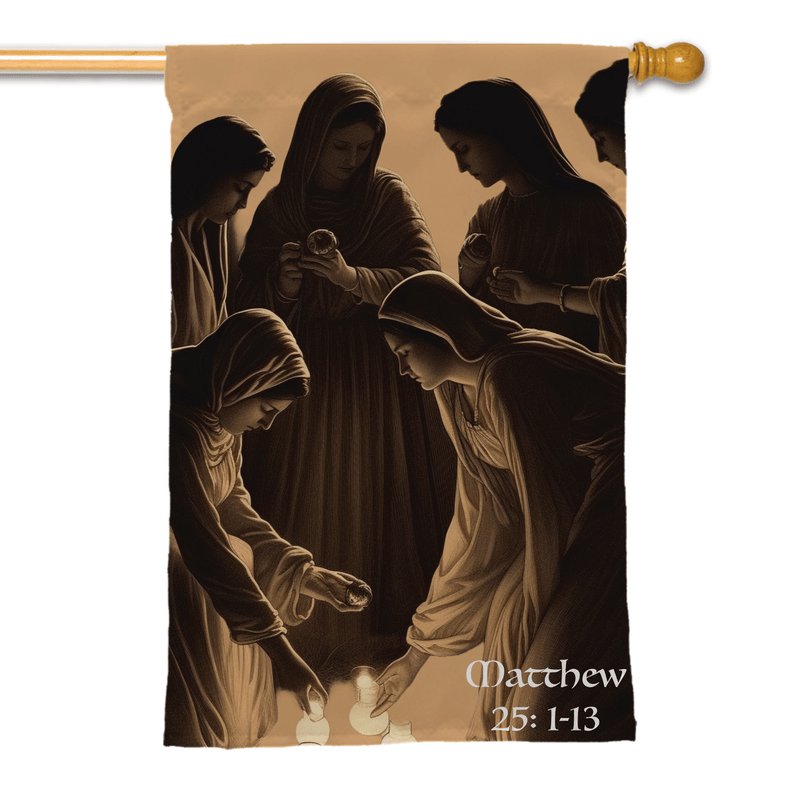 Holy Tuesday Flags - Matthew 25:1 - 13 - The Flag Lady