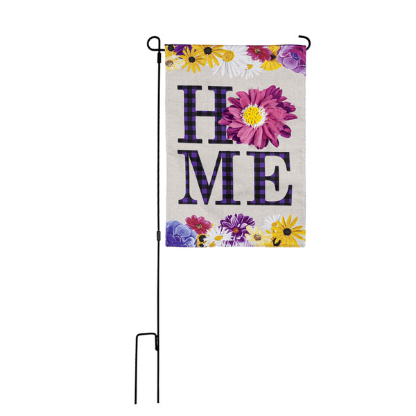 Home Daisy Burlap Garden Flag - The Flag Lady