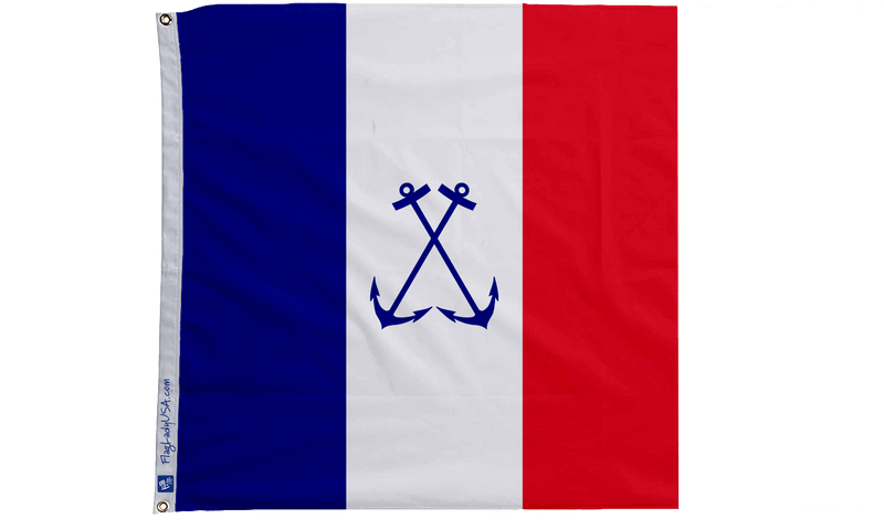 Honor Flag of the Chief of Staff of the French Navy - The Flag Lady