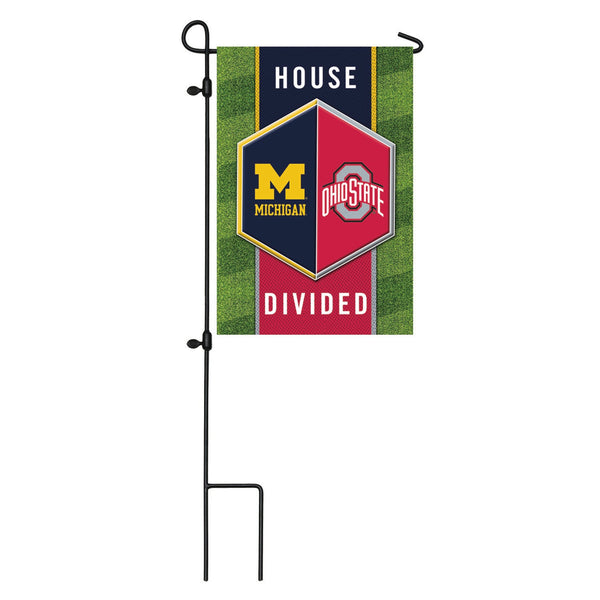 House Divided OSU/michigan Garden Flag (Flagpole not included) - The Flag Lady