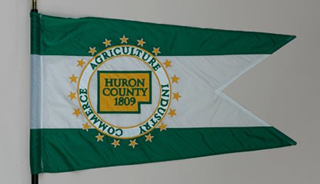 Huron County Ohio Flag - 3x5 Feet - The Flag Lady