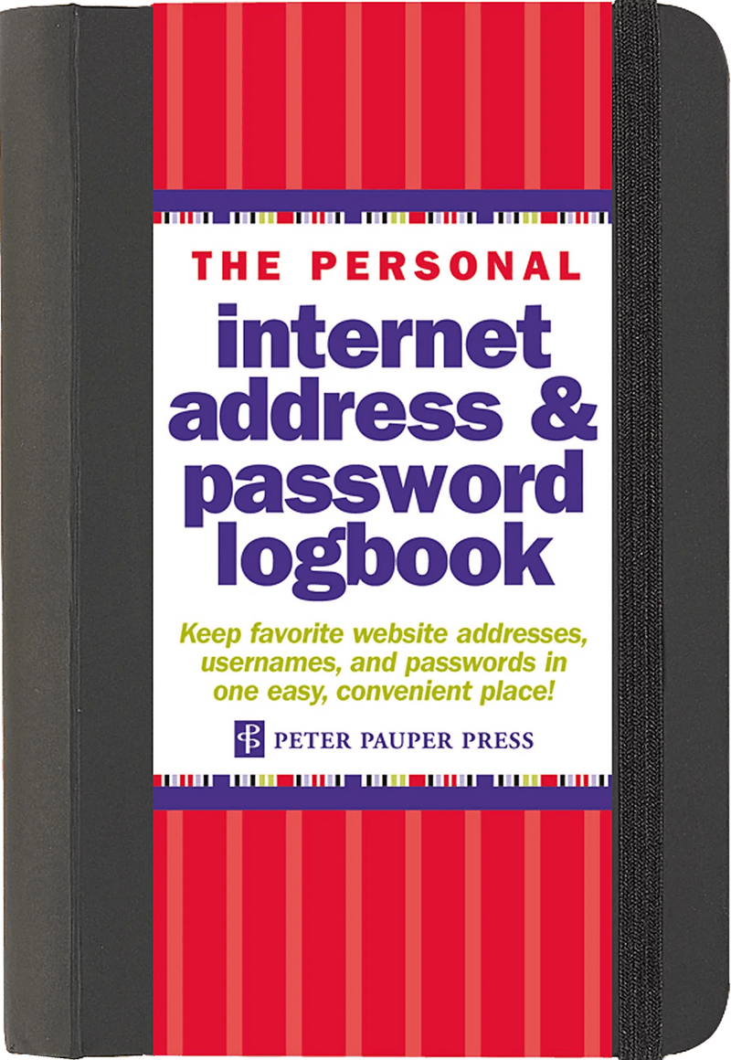 Internet Address and Password Logbook - The Flag Lady