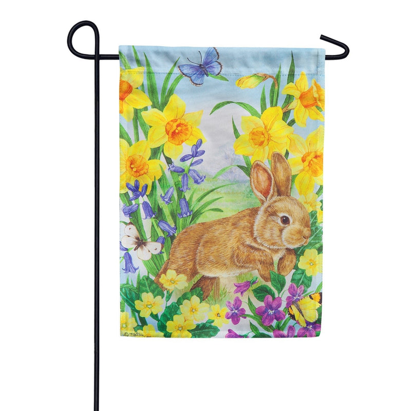 Jump into Spring Suede Garden Flag - The Flag Lady