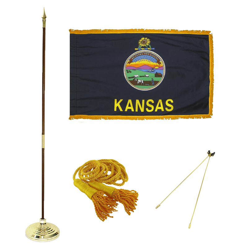 Kansas Indoor Mounted Sets - The Flag Lady