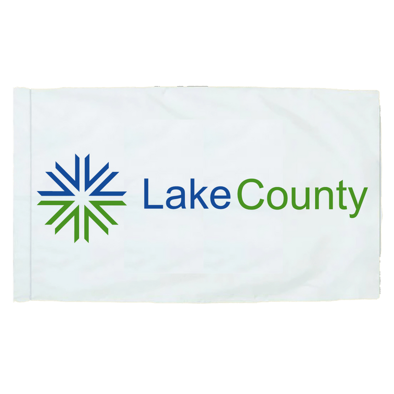 Lake County Illinois - 3x5ft Indoor Flag w/Sleeve - The Flag Lady