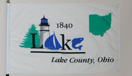 Lake County Ohio Flag - 3x5 Feet - The Flag Lady