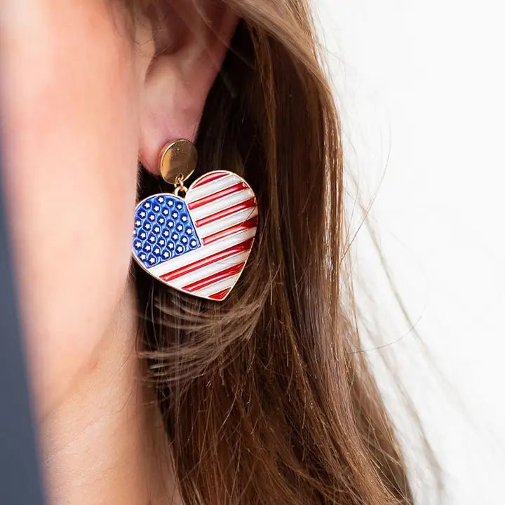 Land That I Love Americana Earrings - The Flag Lady