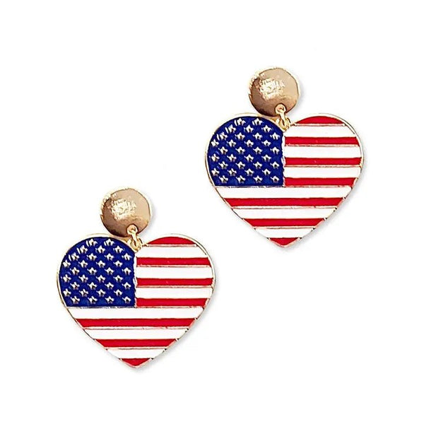 Land That I Love Americana Earrings - The Flag Lady