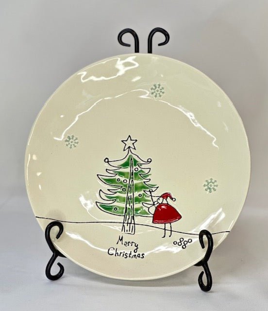 Large Merry Christmas Plate - The Flag Lady