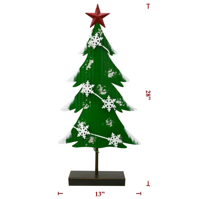 Large Metal Christmas Tree Decoration - The Flag Lady