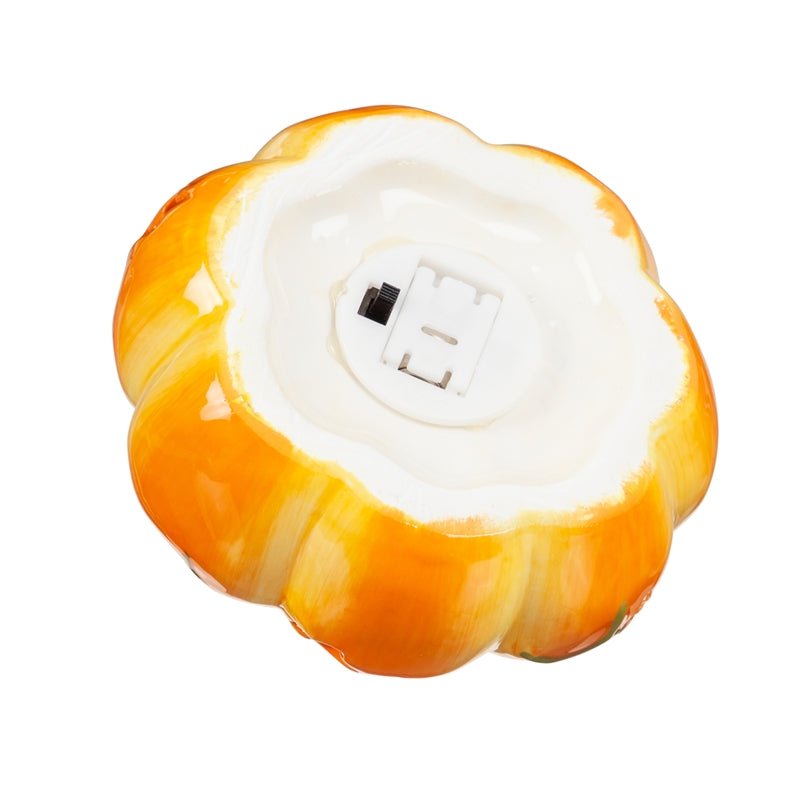 LED Ceramic Light Up Pumpkin Table Decor - The Flag Lady