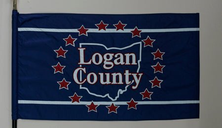 Logan County Ohio Flag - 3x5 Feet - The Flag Lady