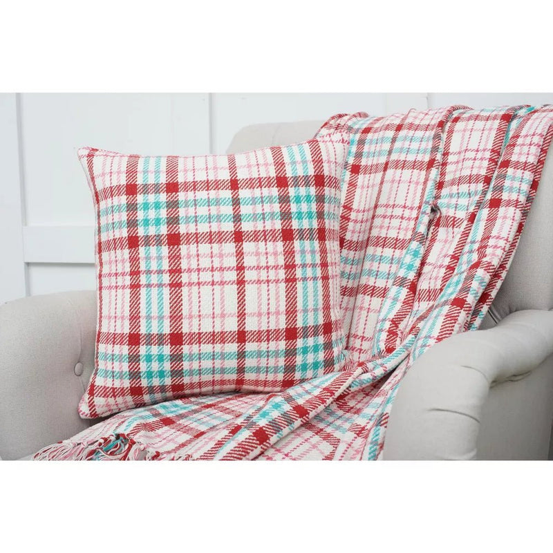 Love Struck Plaid Pillow - The Flag Lady