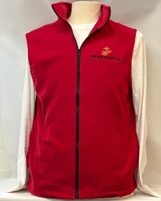 Marine Corps Fleece Vest - The Flag Lady