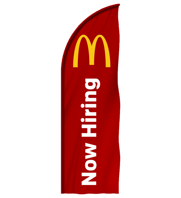 McDonald's "Now Hiring" Feather - The Flag Lady