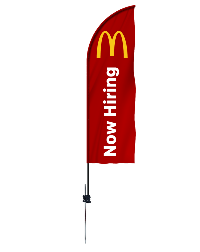 McDonald's "Now Hiring" Feather - The Flag Lady