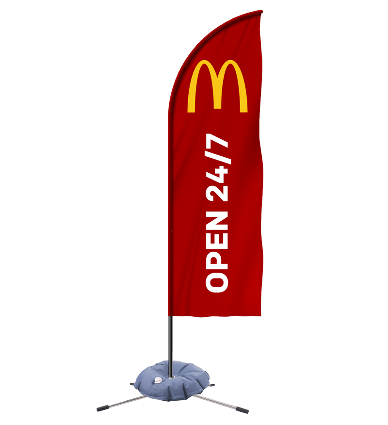 McDonald's "Open 24/7" Feather - The Flag Lady