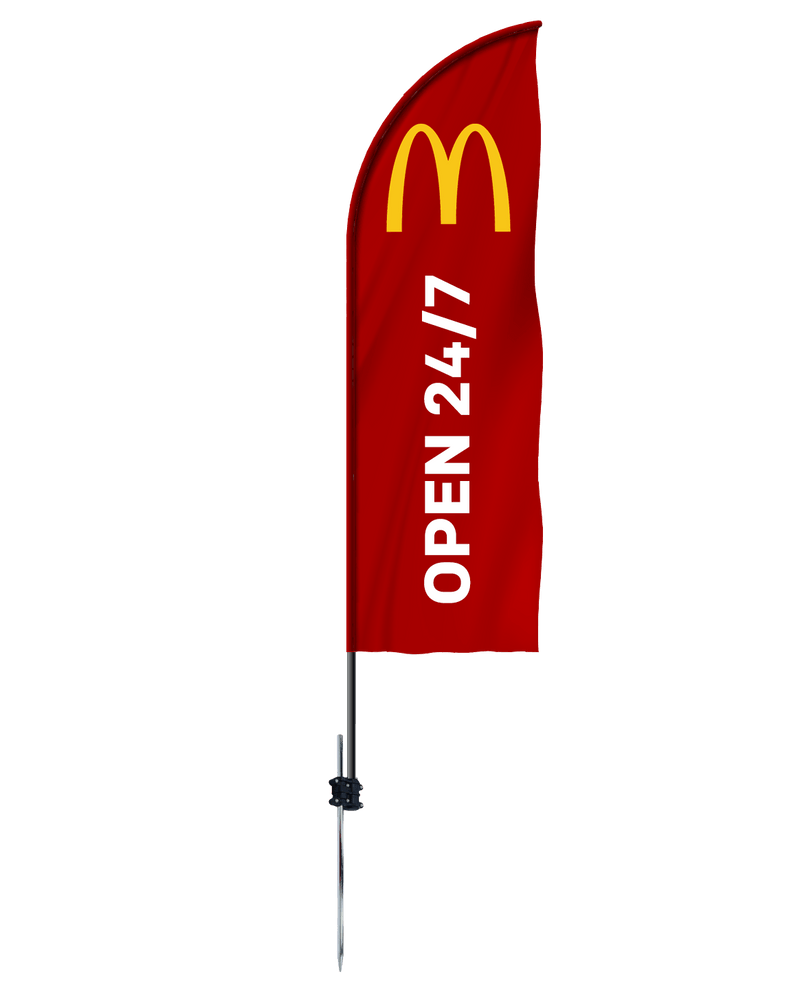 McDonald's "Open 24/7" Feather - The Flag Lady