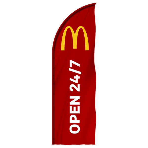 McDonald's "Open 24/7" Feather - The Flag Lady