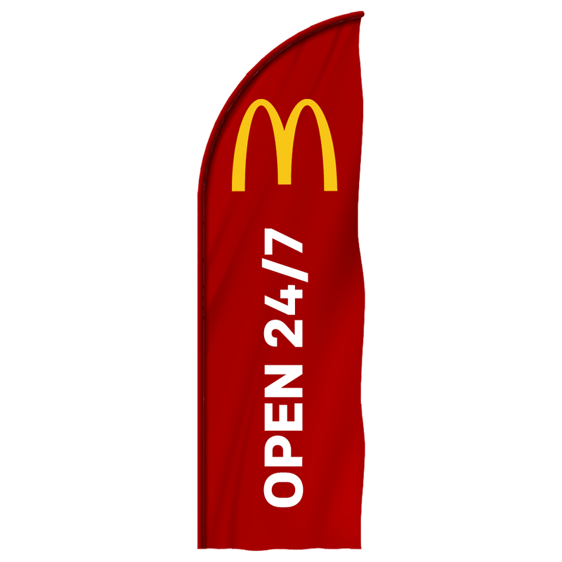 McDonald's "Open 24/7" Feather - The Flag Lady